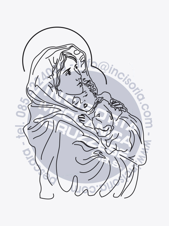 Madonna con bambino hel100