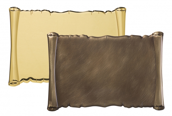 Pf1 pergamena ottone sbalzato